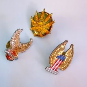 Vintage Harley Davidson Pin Set